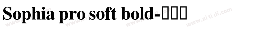 Sophia pro soft bold字体转换